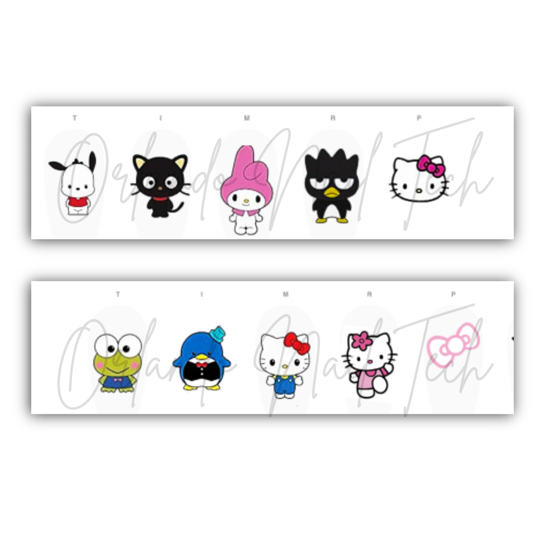 Nail Decal Templates (Digital Download)